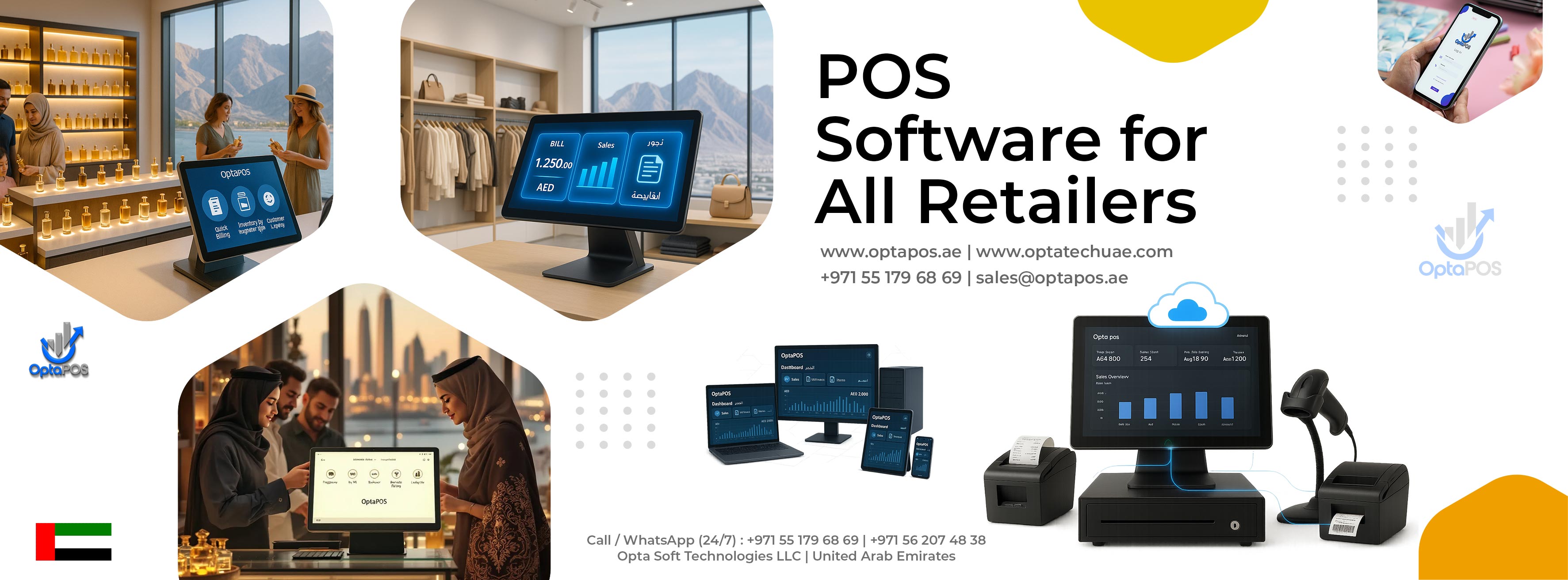 Retail Business Types | OptaPOS UAE POS Software for All Industries