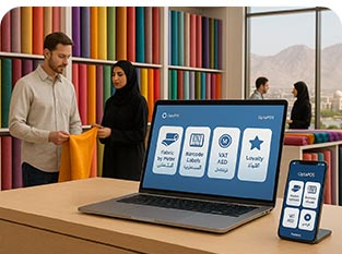 POS Software works with multi device for Textiles